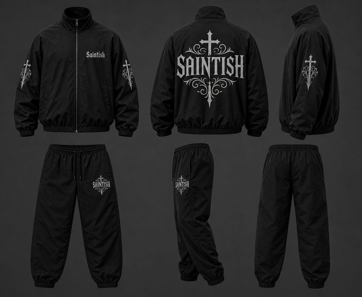 Saintish "BLACK CATHEDRAL" Tracksuit