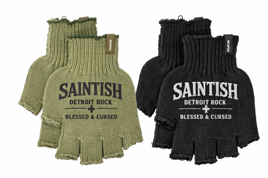 SAINTISH "DETROIT ROCK" FINGERLESS GLOVES